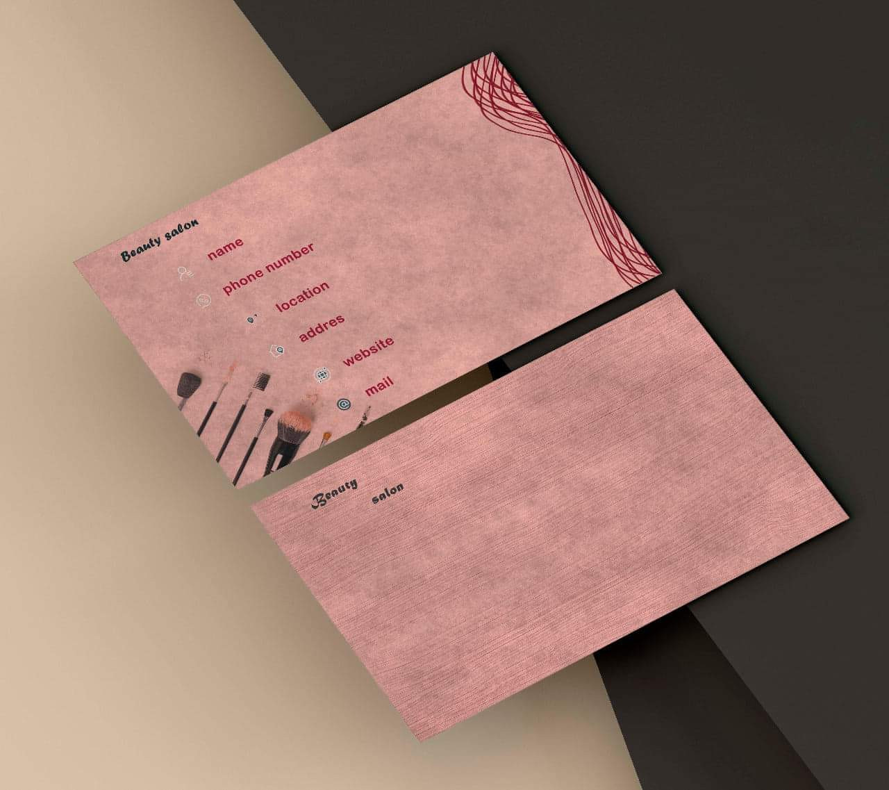 تصميم كارت شخصي