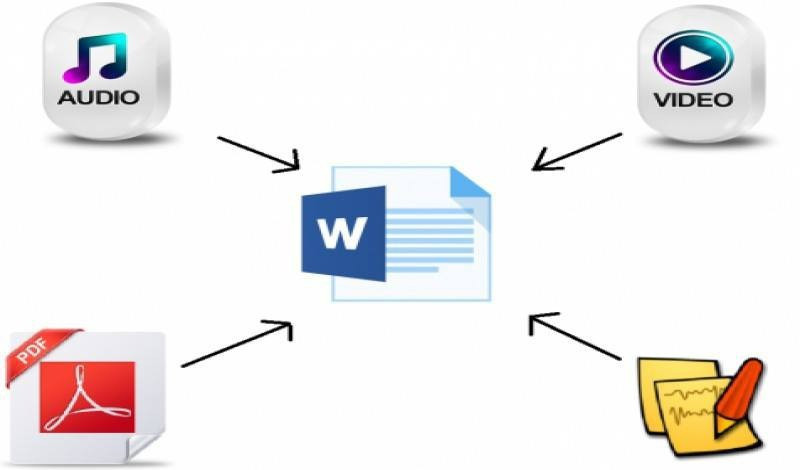 تفريغ وتنسيق جميع انواع الملفات الى Word