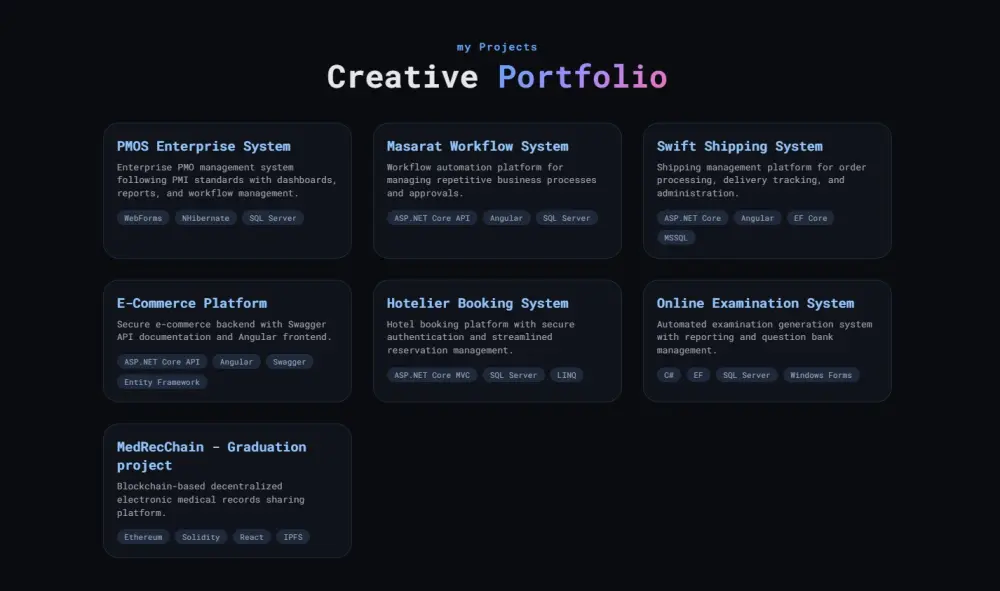 تصميم وبناء موقع تعريفي (Portfolio)