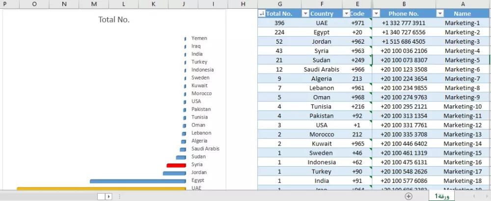 تنفيذ كافة مشاريع اكسل