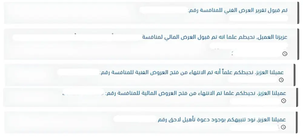 اعداد عرض مالي و فني لمنافسات منصة اعتماد بالسعودية