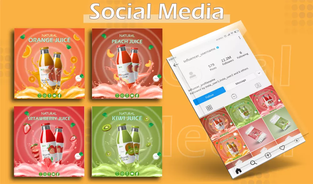 تصميم منشورات إبداعية للسوشيال ميديا