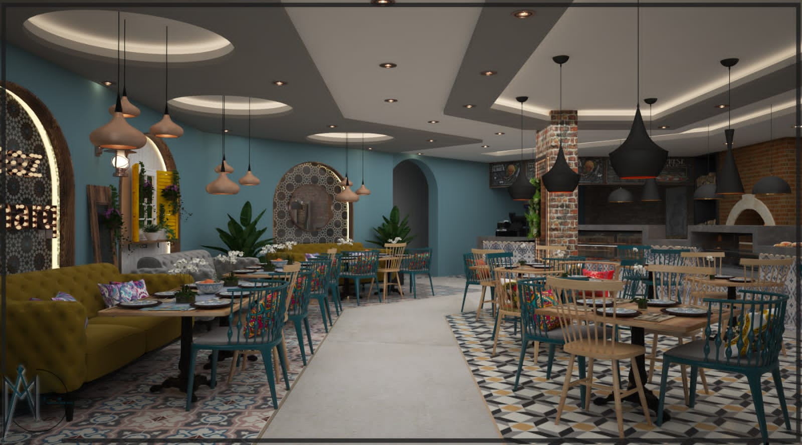 تصميم 3D للمحلات و المنازل داخلي و خارجي