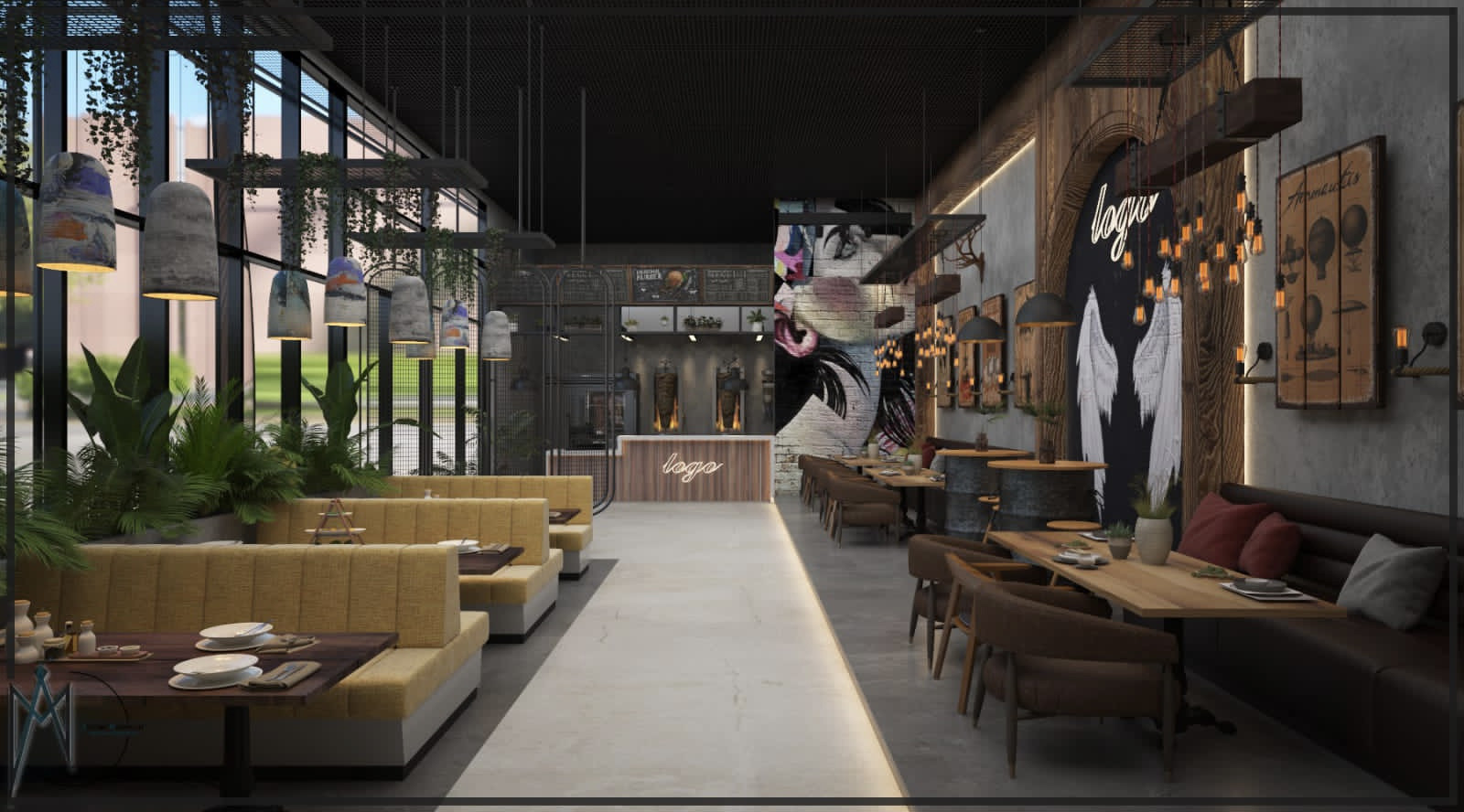 تصميم 3D للمحلات و المنازل داخلي و خارجي