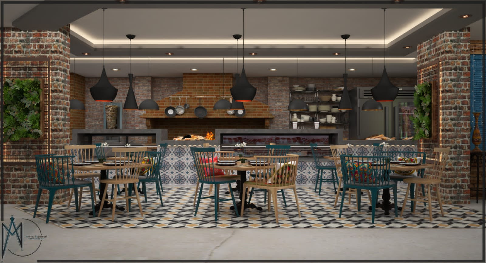 تصميم 3D للمحلات و المنازل داخلي و خارجي