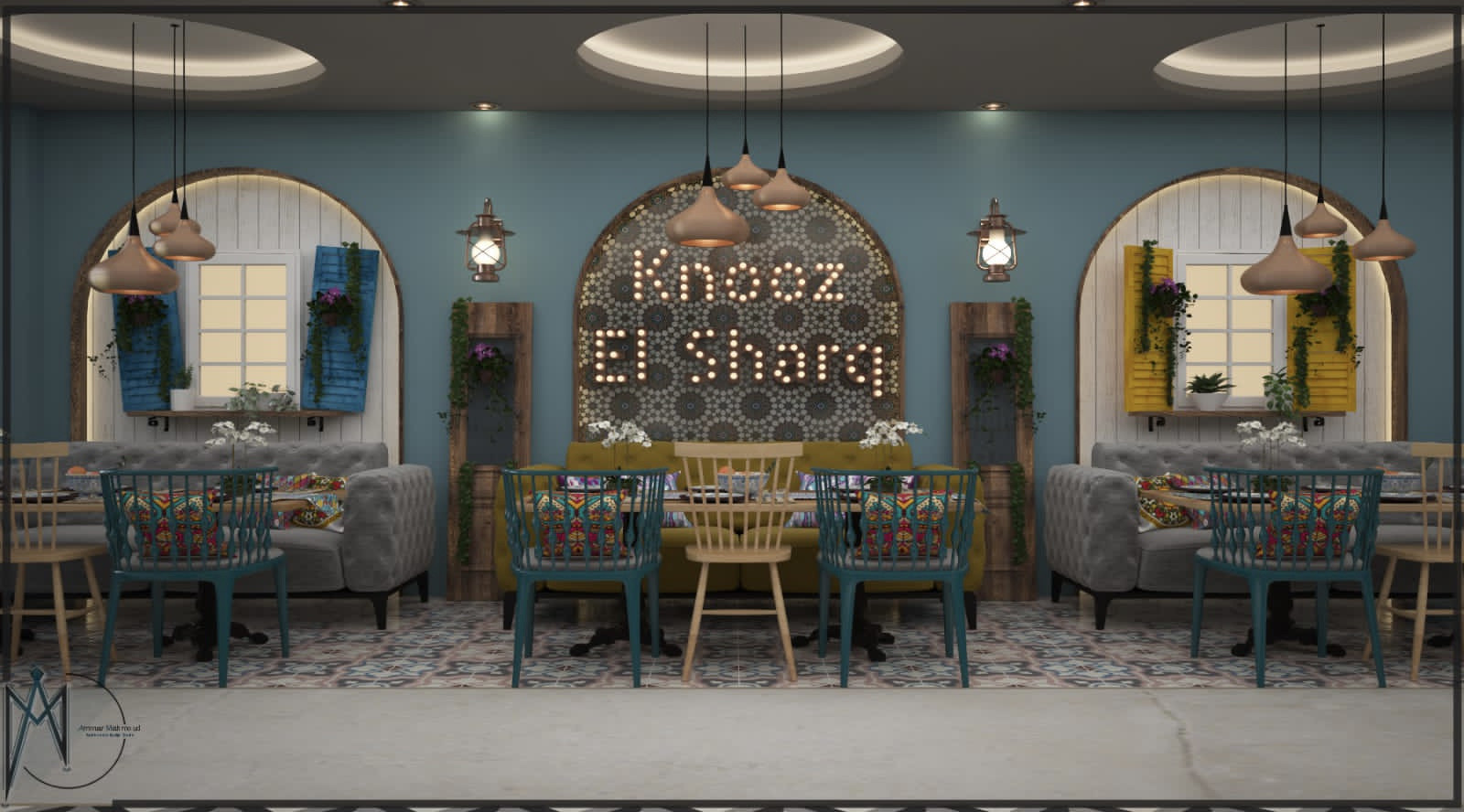 تصميم 3D للمحلات و المنازل داخلي و خارجي