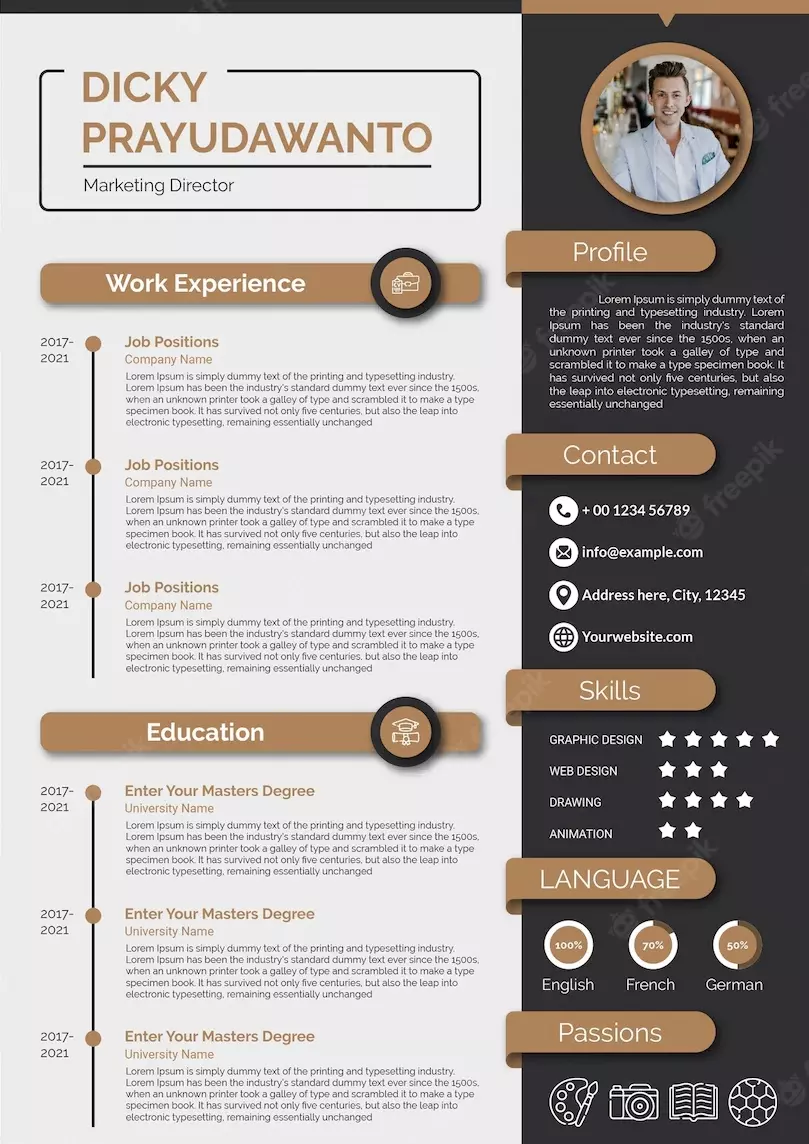 تصميم و تنفيذ Cv احترافي انجليزي او عربي