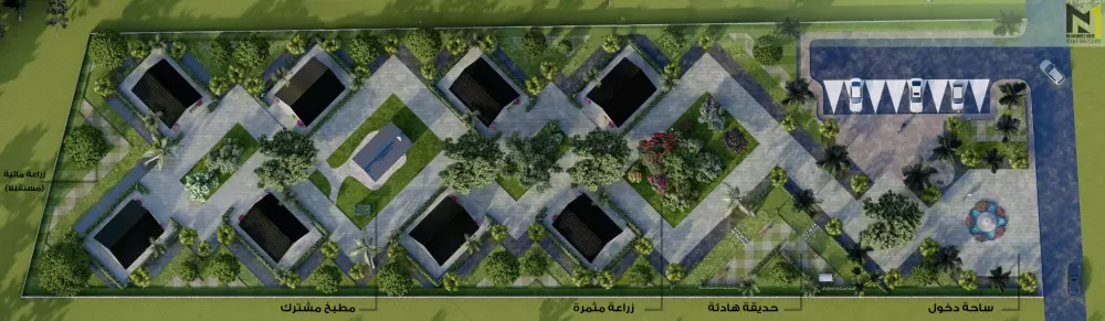 تخطيط عمراني (لاندسكيب - حدائق - مجمعات عمرانية متنوعة) 2D,3D