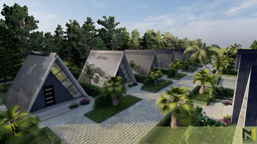 تخطيط عمراني (لاندسكيب - حدائق - مجمعات عمرانية متنوعة) 2D,3D