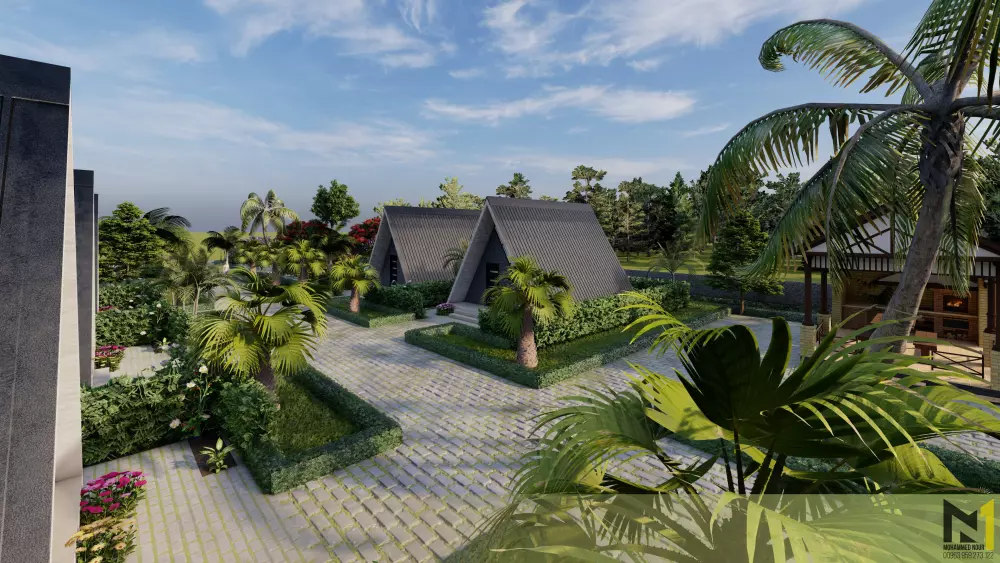 تخطيط عمراني (لاندسكيب - حدائق - مجمعات عمرانية متنوعة) 2D,3D