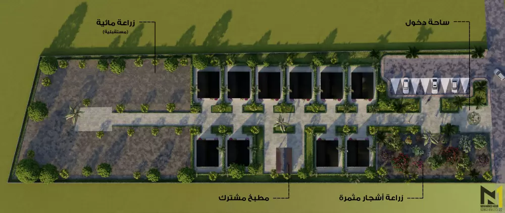 تخطيط عمراني (لاندسكيب - حدائق - مجمعات عمرانية متنوعة) 2D,3D