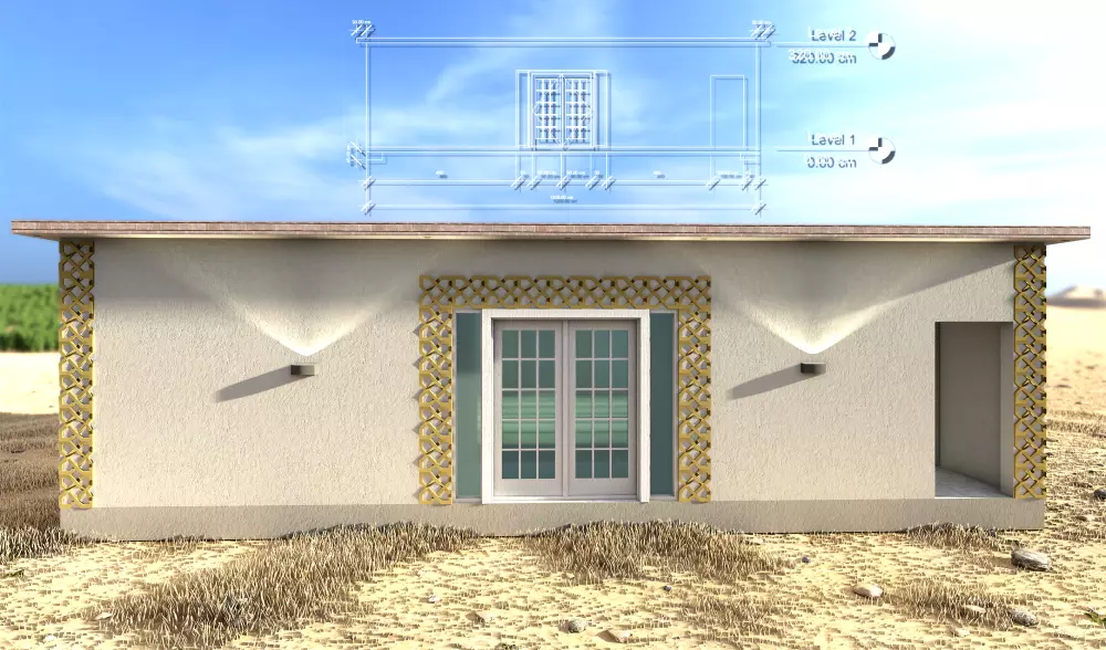 تصميم فراغات معمارية متنقلة ... مسجد/كوخ/حمامات/سكن/كرفان