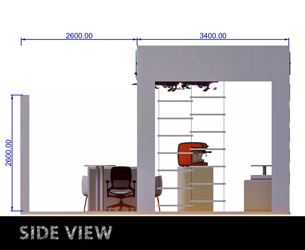 تصميم 3D جناح معرض , استند , بوث , كشك , عربة