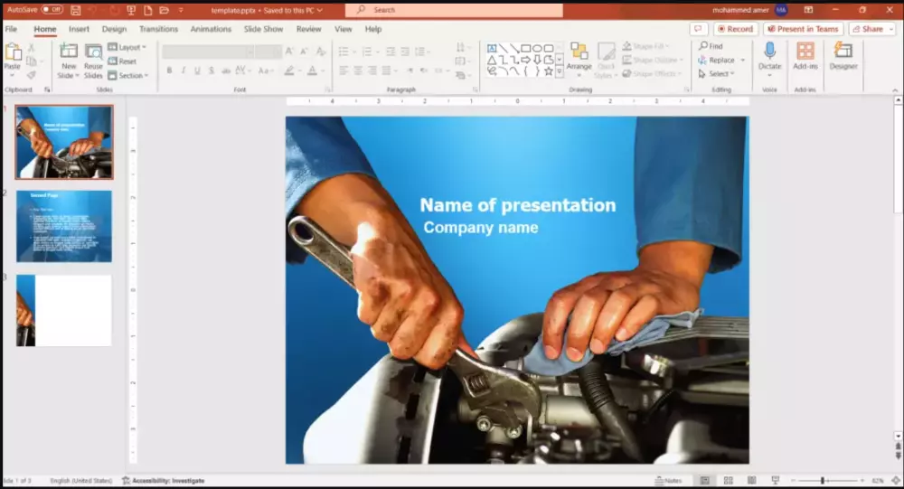 تنسيق وتصميم محتوي للعروض التقديمية ببرنامج ( PowerPoint)