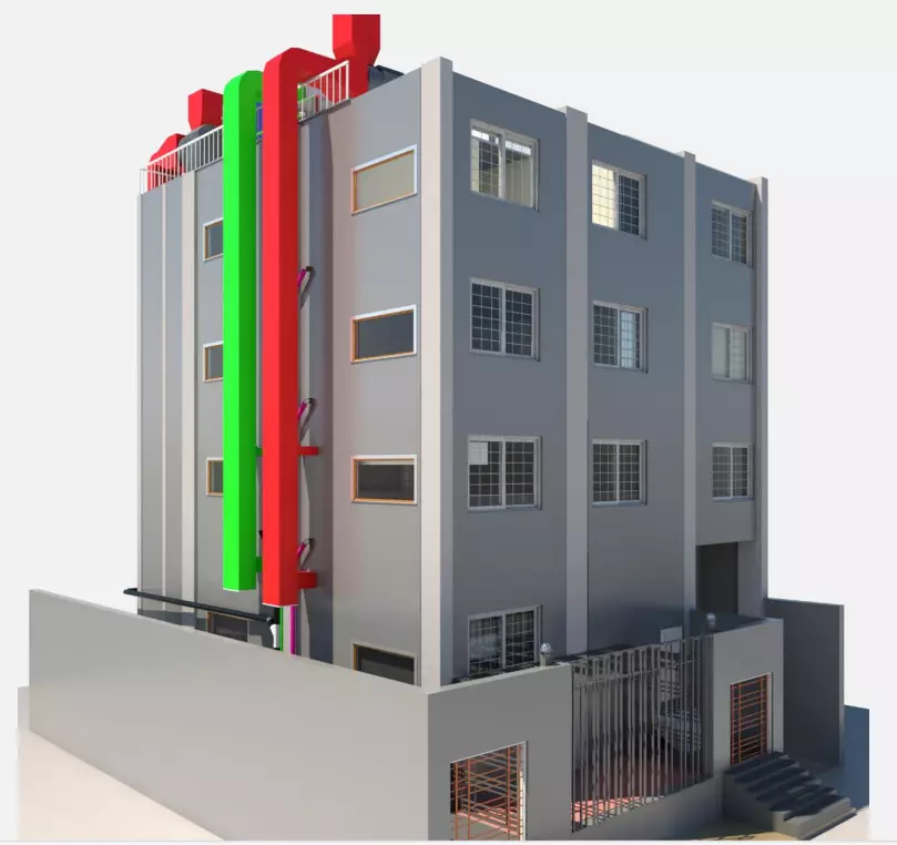 تصميم وإعداد الأعمال الميكانيكية الMEP وحساب الأحمال الحرارية