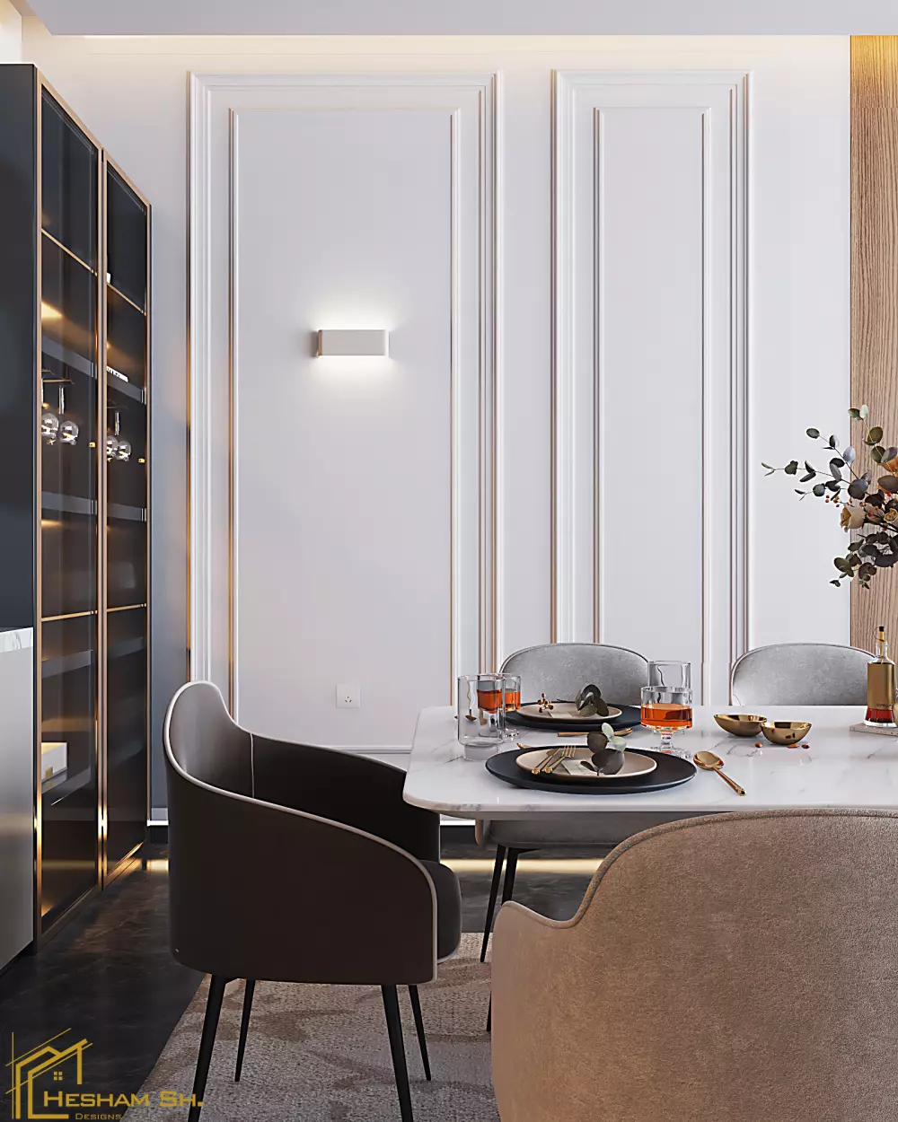 تصميم داخلي و ديكور بواقعية