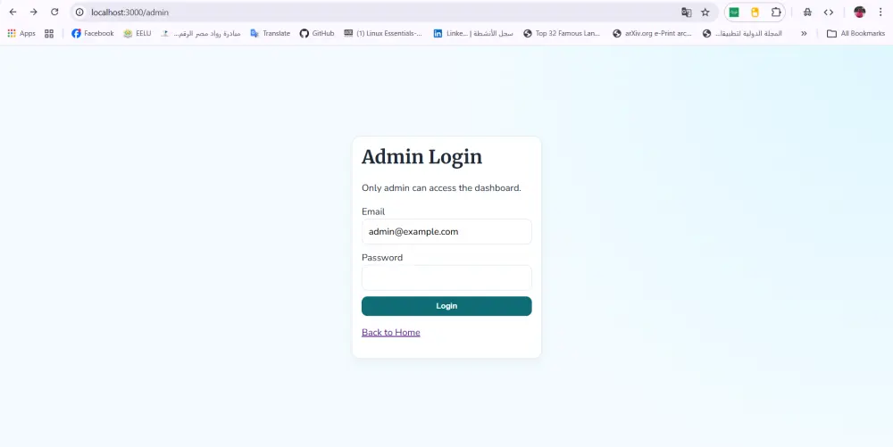 تصميم وتطوير موقع تعليمي مع لوحة تحكم Admin لإدارة المحتوى