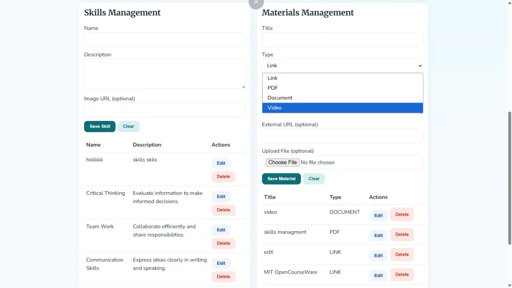 تصميم وتطوير موقع تعليمي مع لوحة تحكم Admin لإدارة المحتوى