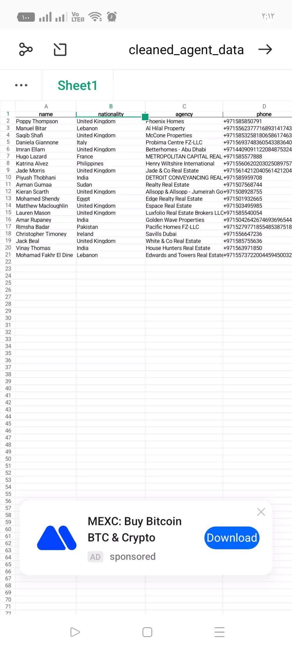 "استخراج بيانات من أي موقع بصيغة إكسل أو CSV حسب الطلب"