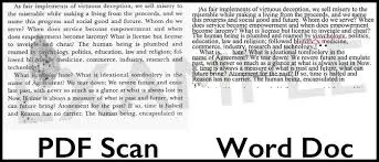 خدمة تفريغ صفحات من PDF و تحويلها الى ملف Word