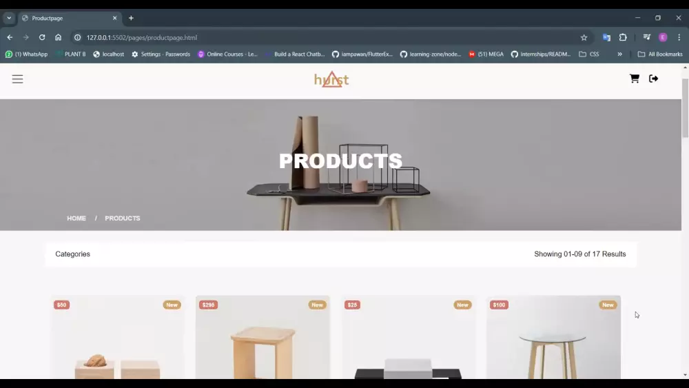 برمجه موقع متكامل فرونت اند و باك أند