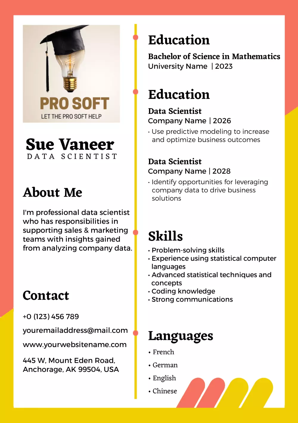 كتابة سيرة ذاتية CV