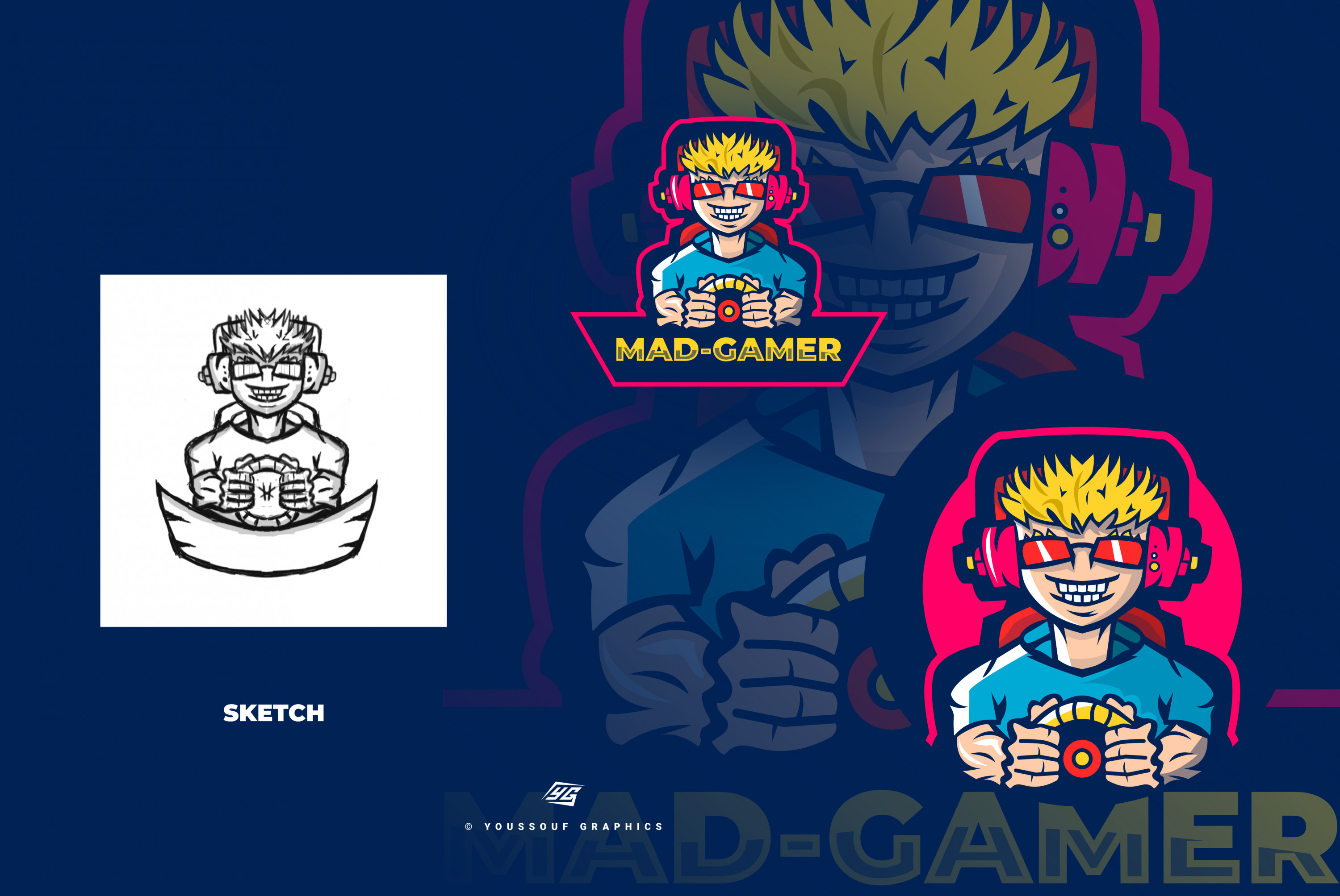 تصميم شعار Mascot Logo إحترافي