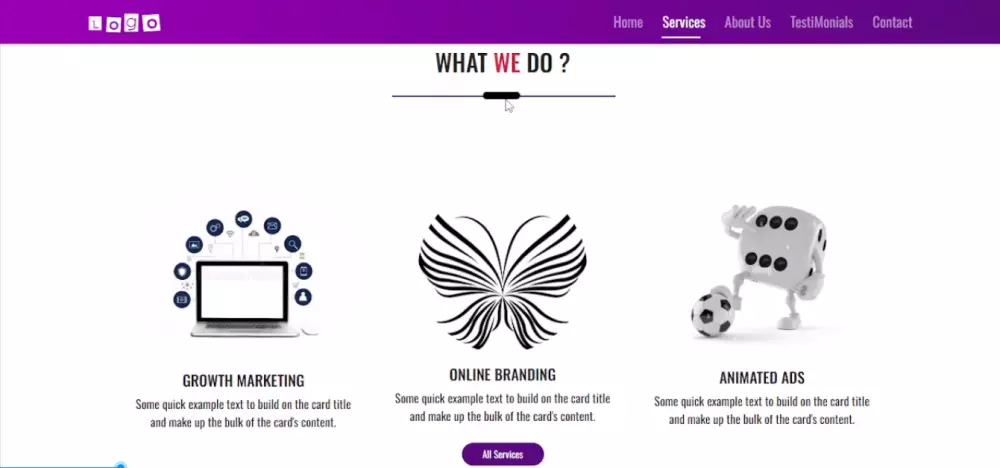 تصميم موقع ويب احترافي حديث