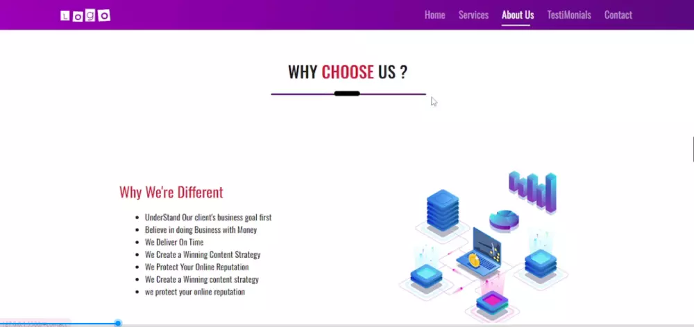 تصميم موقع ويب احترافي حديث