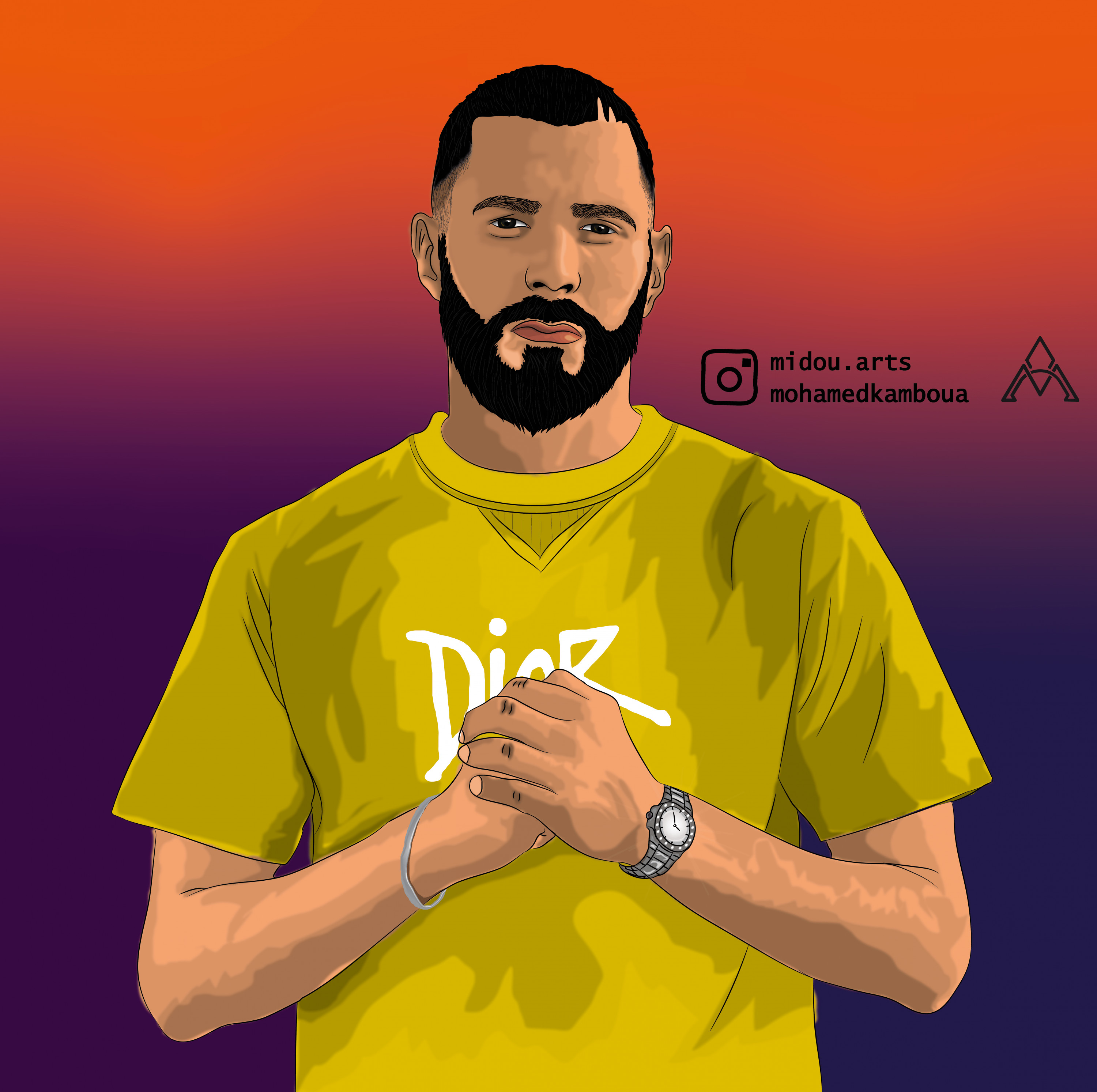 رسم صور كرتون vector art احترافية