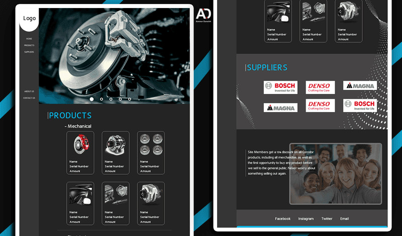 سوف أقدم لك تصميم مميز و احترافي لموقعك الالكتروني