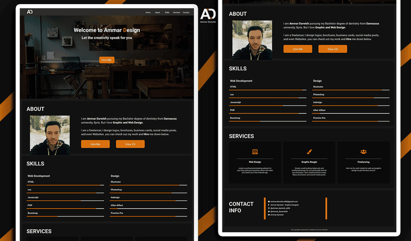 سوف أقدم لك تصميم مميز و احترافي لموقعك الالكتروني