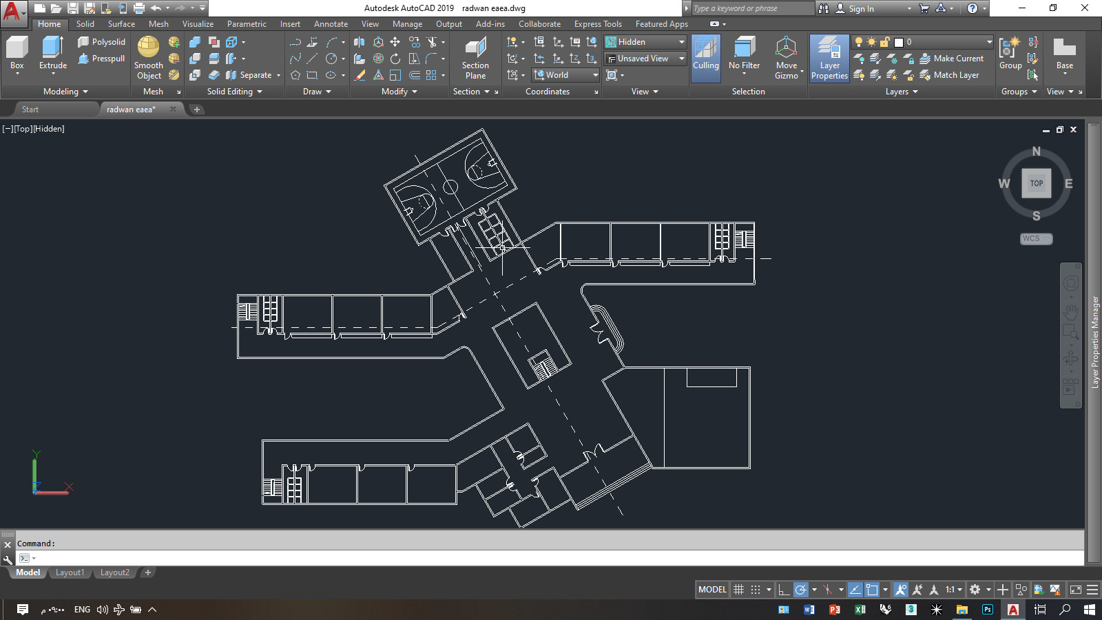 رسم / تصميم  المخططات المعمارية على برنامج الأوتوكاد كل 250 متر مربع ب 10$