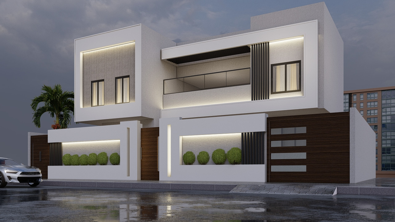 تصميم خارجي للمباني المعمارية مقابل 5$ لكل 30 م2 من مساحة البناء