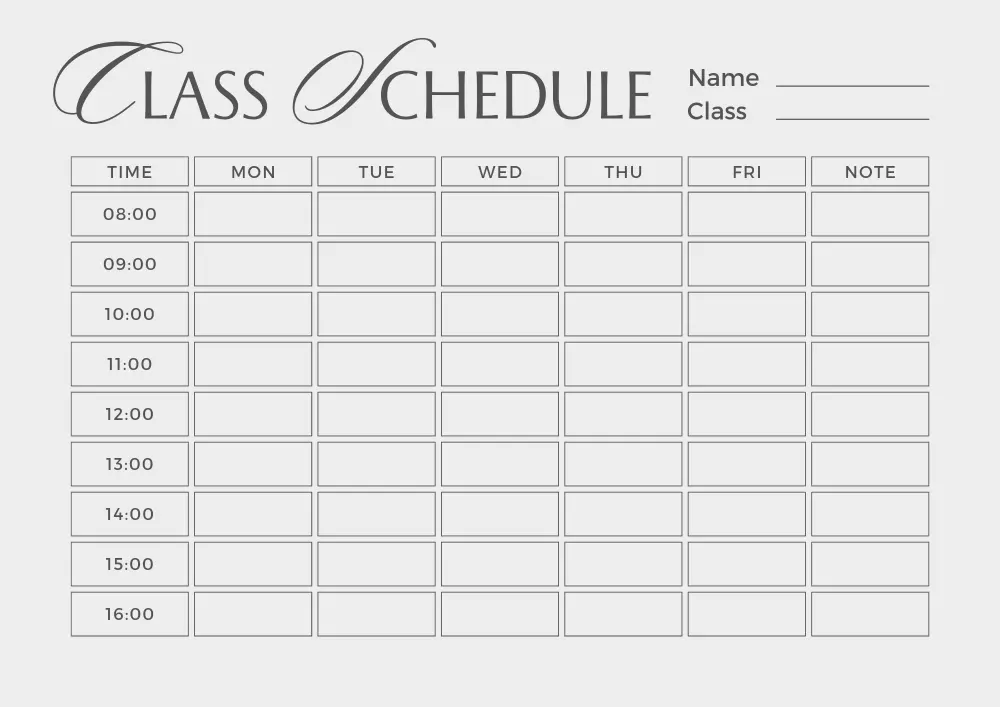 تصميم جداول الحصص والمحاضرات بطريقة عصرية