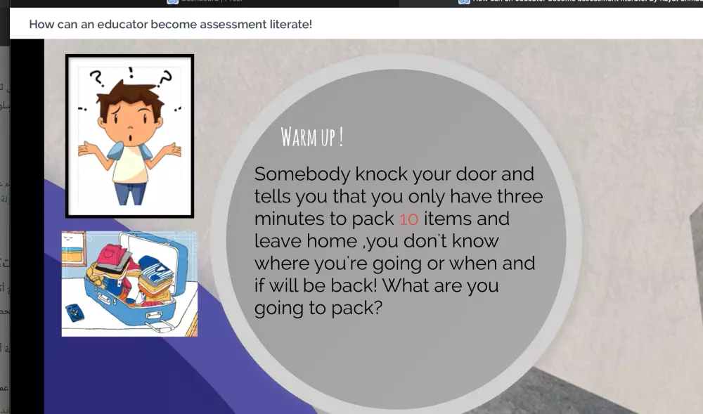 عرض تقديمي لمحتوى تعليمي أو أكاديمي