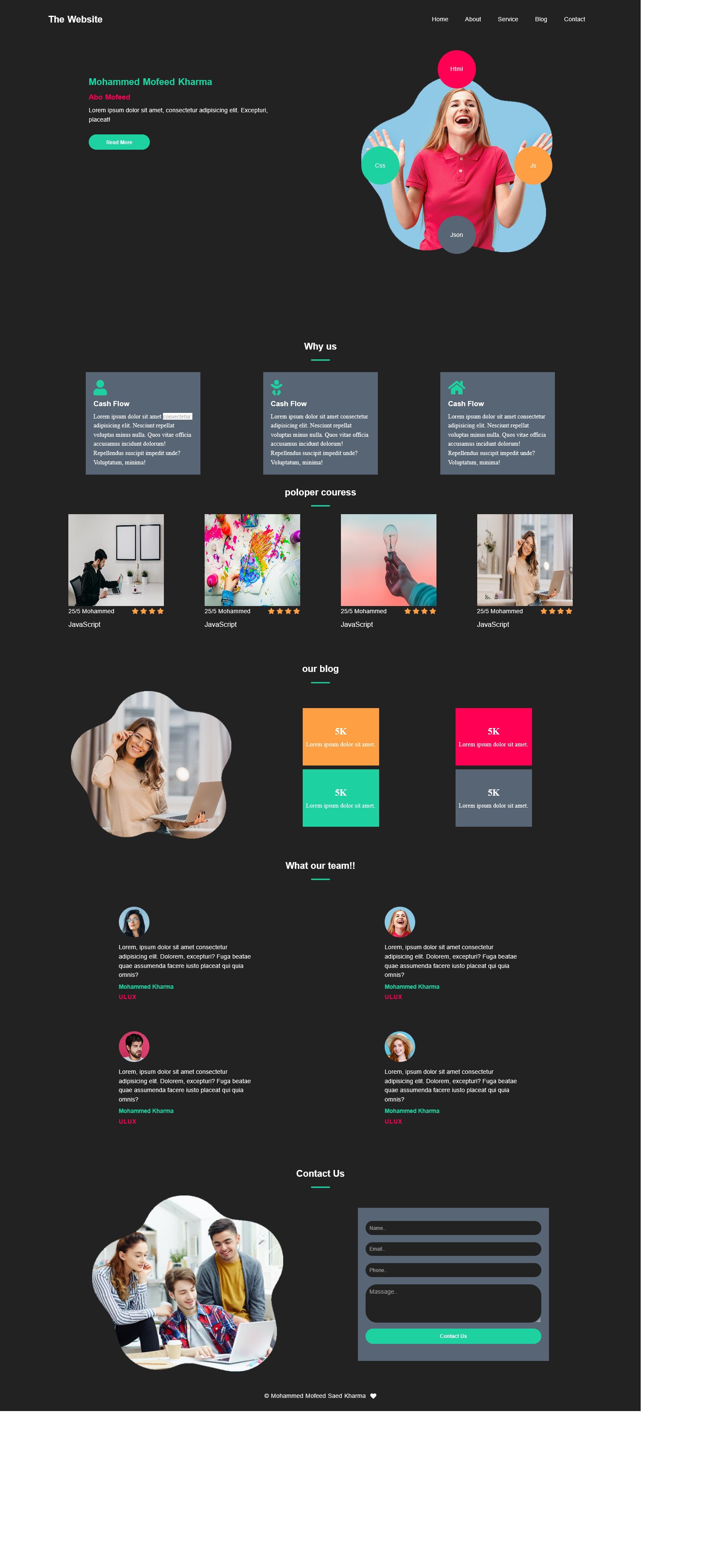 تصميم landing page ب 5$