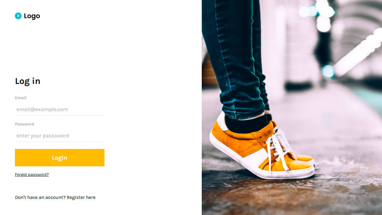 إنشاء Login form  باستخدام الhtml/CSS