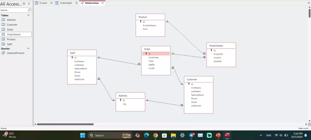 تصميم وبناء قاعدة بيانات مختلف الـ DBMS