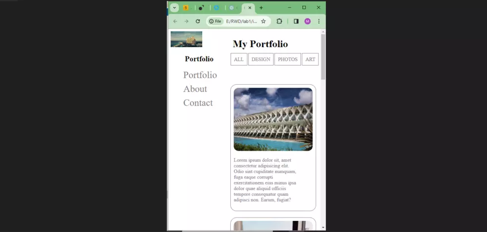 تصميم صفحة ويب تناسب جميع شاشات الأجهزة