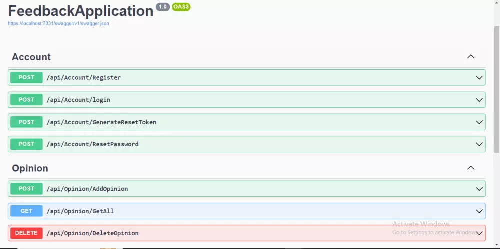 تنفيذ واجهه api خاصه لاي مشروع