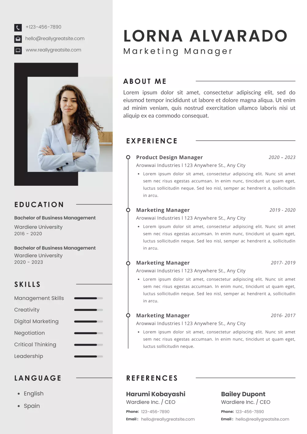 سيرة ذاتية عادية