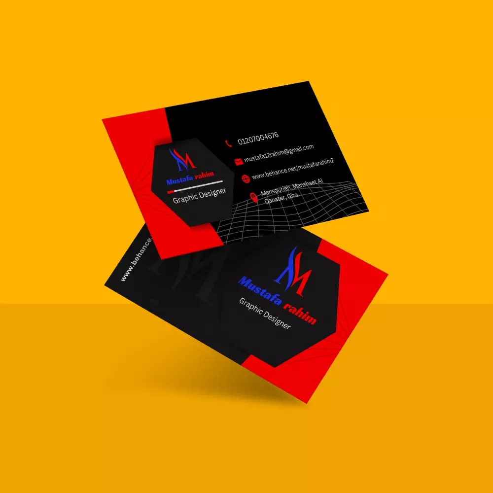 تصميم بطاقة أعمال مميزة بزنس كارد Business card