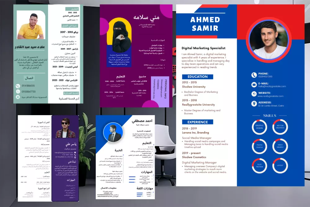 كتابة و تصميم السيرة الذاتية (CV) في أقل من يوم واحد