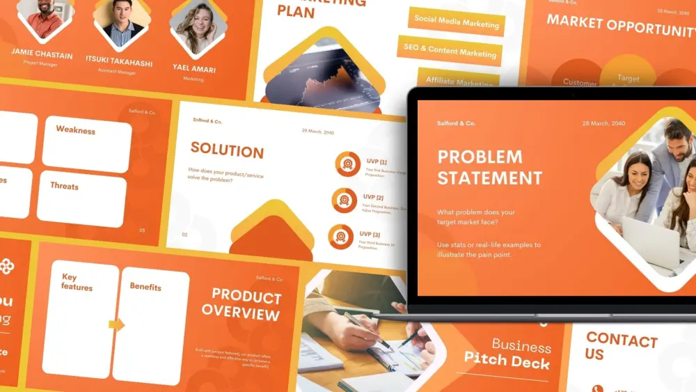 تصميم عرض تقديمي  PowerPoint احترافي مكون من 10 شرائح