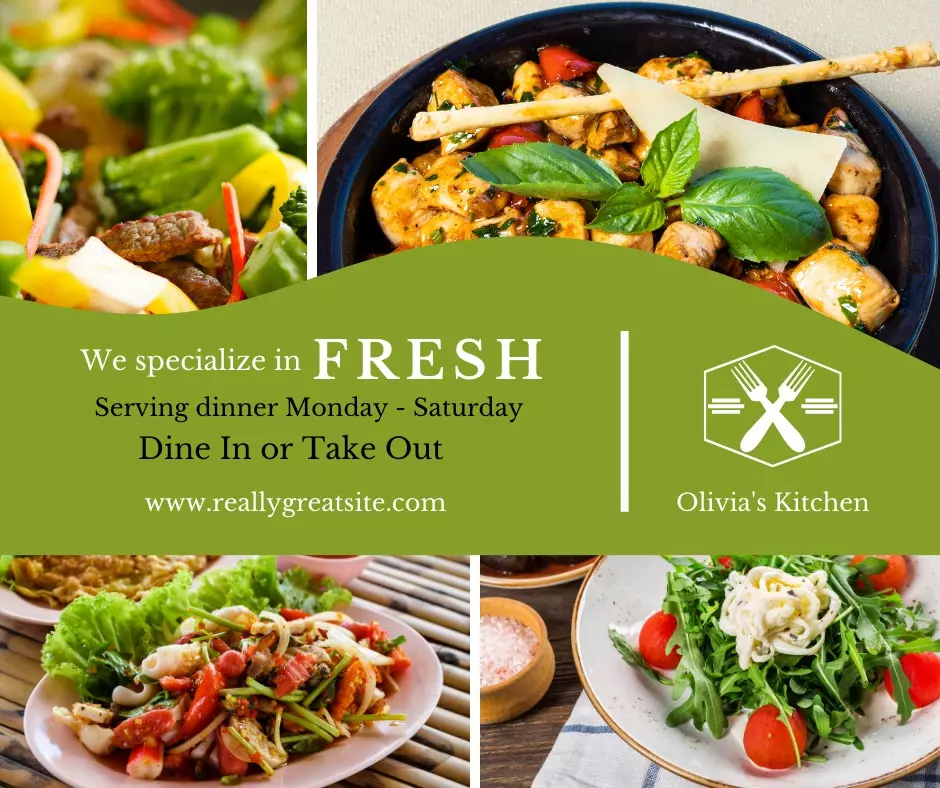 تصاميم اعلانات لمطاعم سوشيال ميديا