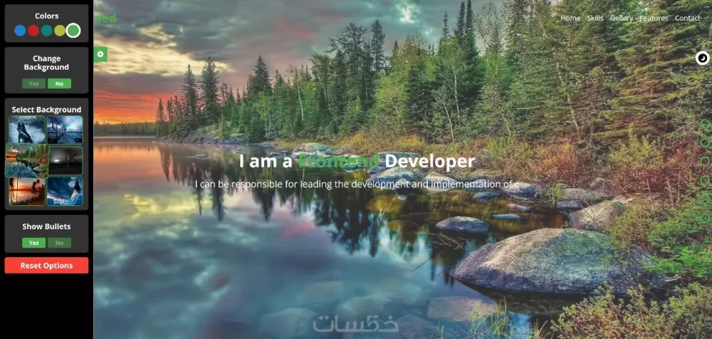 تصميم صفحة شخصية portfolio احترافية و ديناميكية متجاوبة