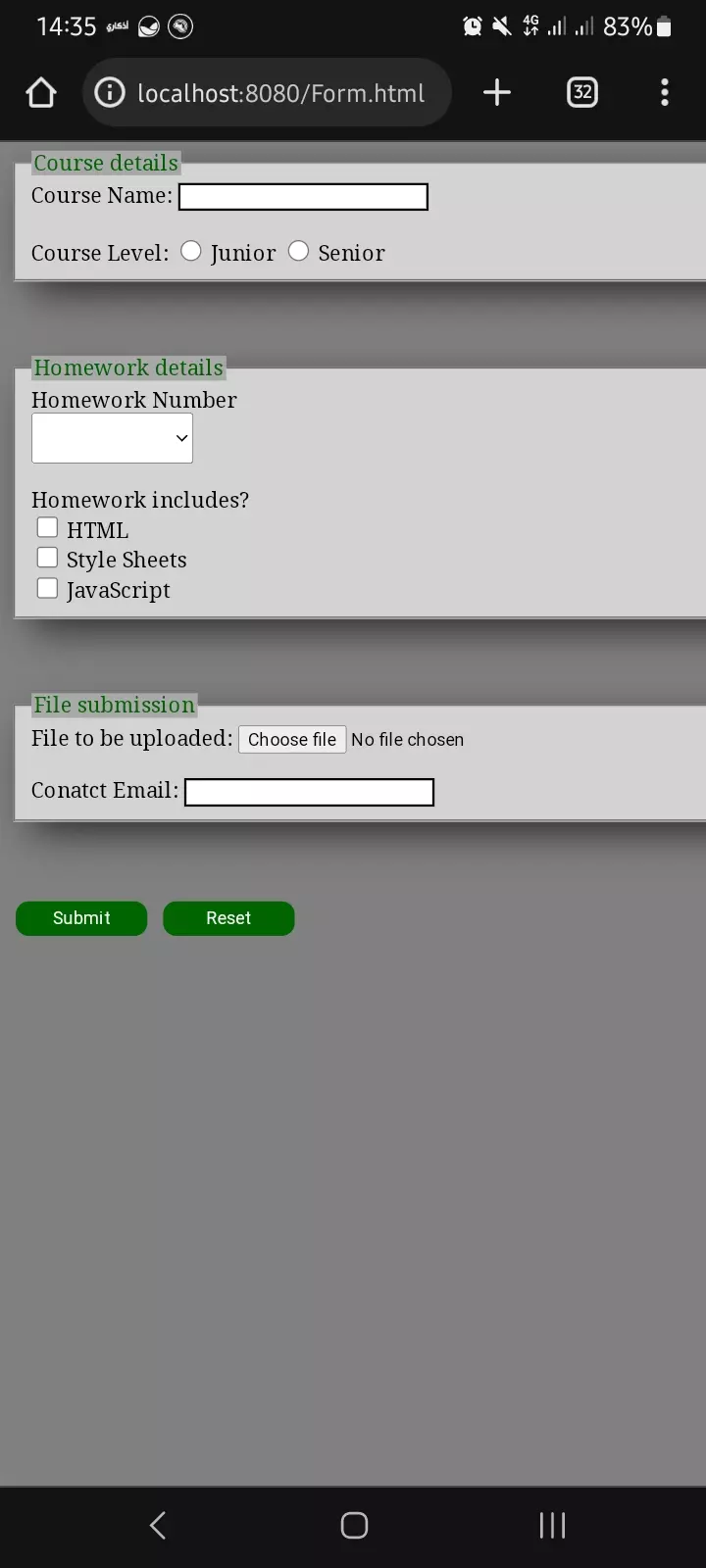 تصميم واجهات مواقع باستخدام HTML , CSS, JS - ٥ دولار للصفحة الواحدة