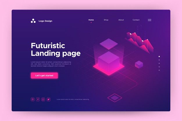 انشاء واجهة اي نوع من المواقع باحدث التقنيات (برمجه + تصميم) صفحة واحده