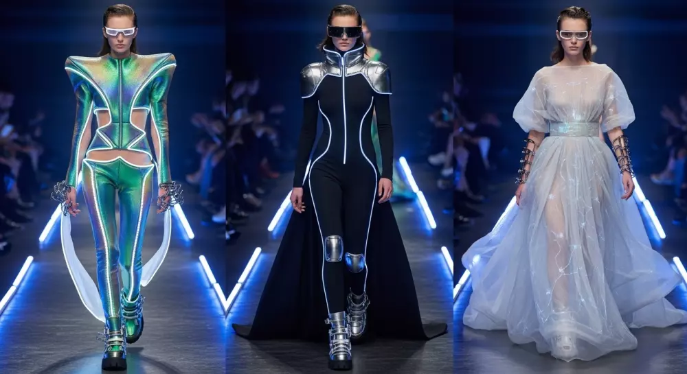 تصميمات أزياء مستقبلية - عدد 3 تصاميم مع ملفات عالية الجودة